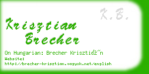 krisztian brecher business card